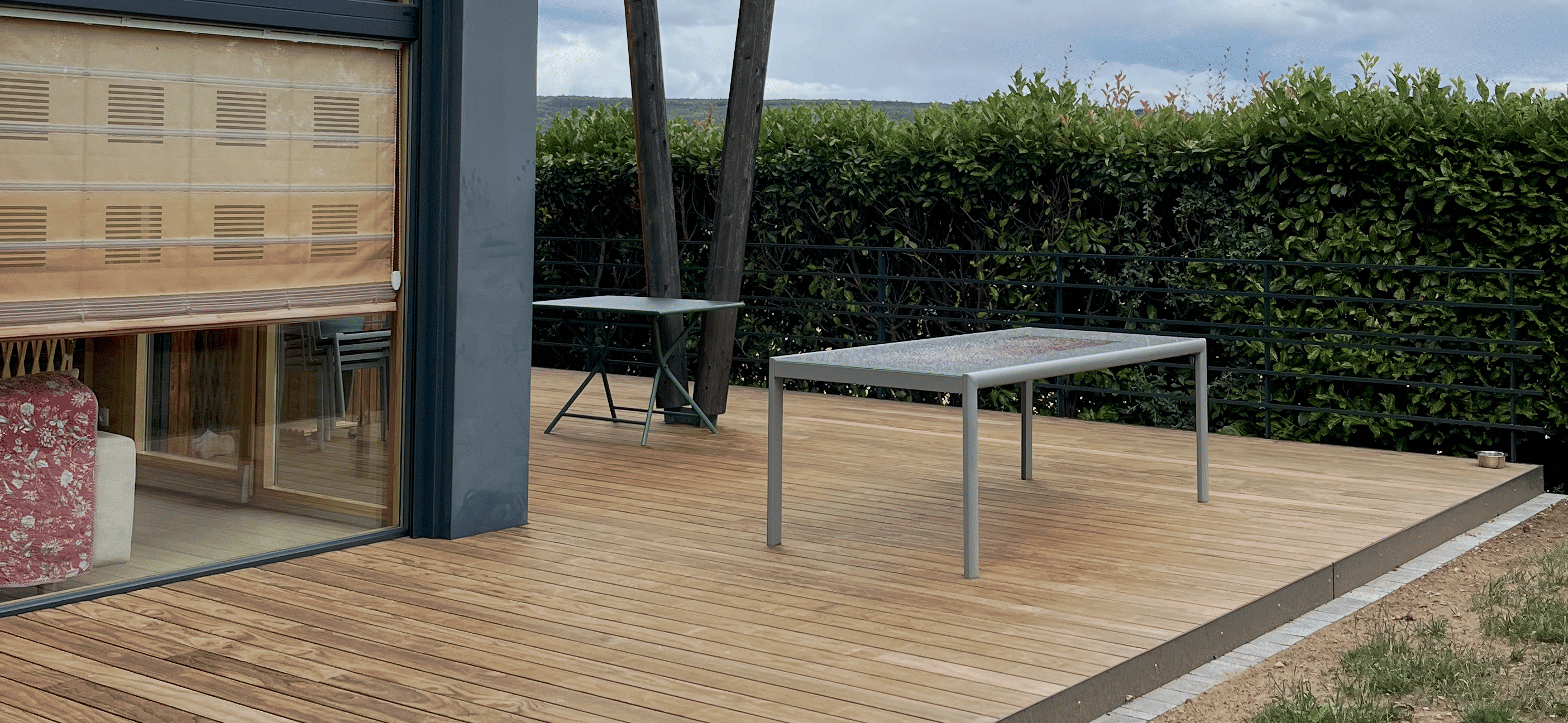 AMÉNAGEMENT D’UNE TERRASSE EN BOIS
